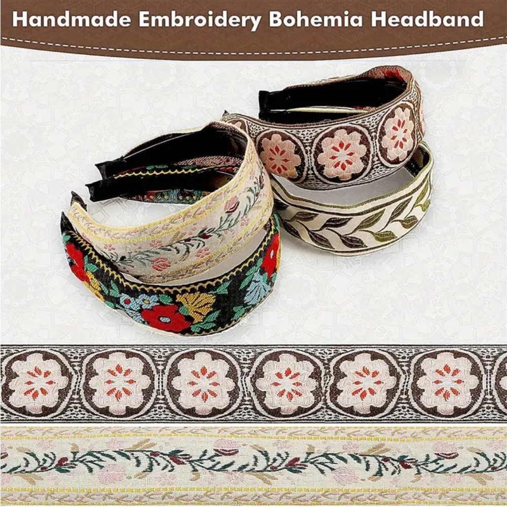 Boho Floral Headbands - Picture 4 of 6